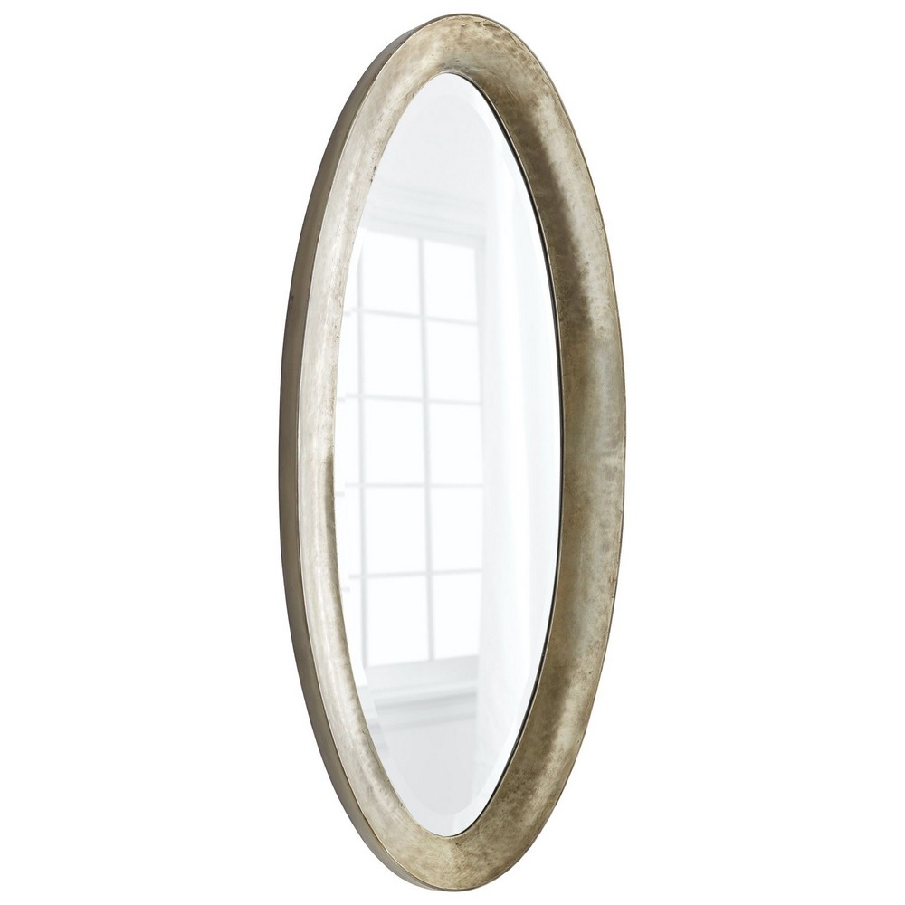 Cyan lighting-07924-55 Inch Manfred Mirror   Silver Finish