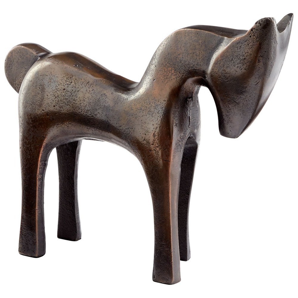 Cyan lighting-08091-10 Inch Large Foal Play Sculpture   Bronze Finish