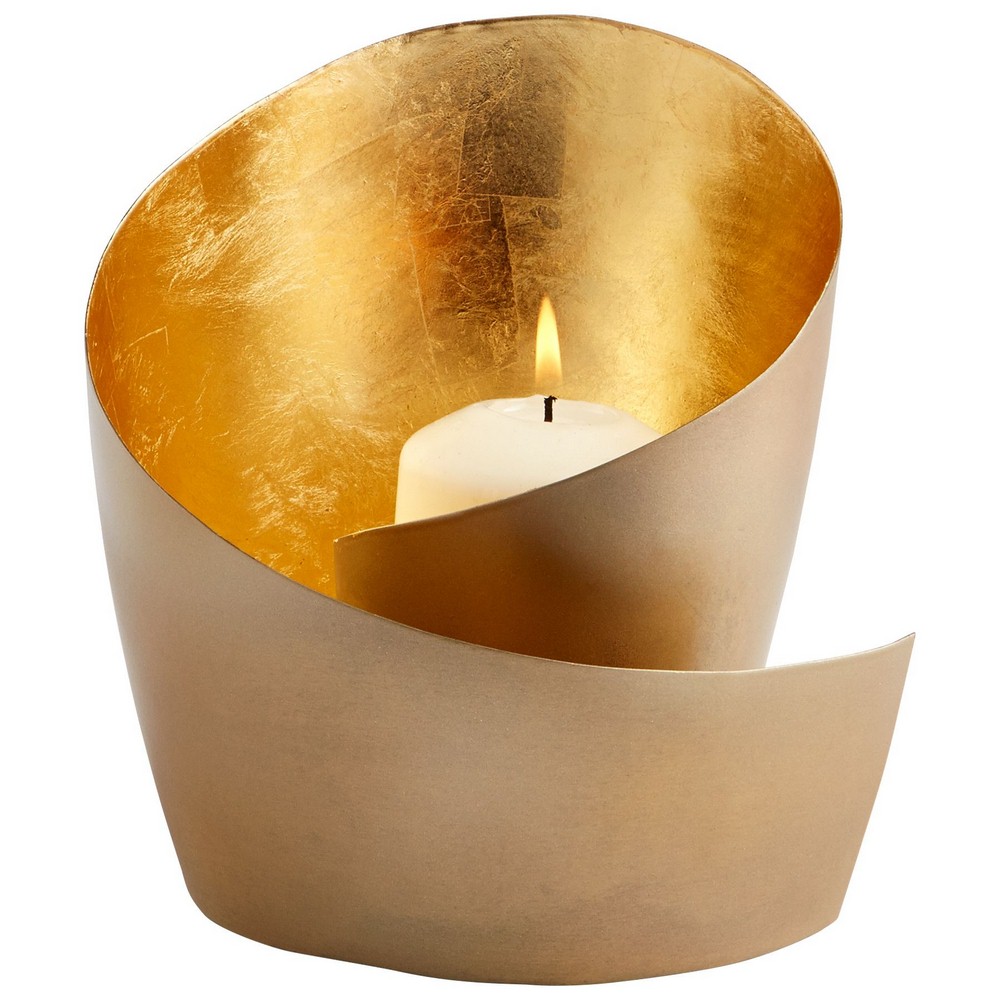 Cyan lighting-08118-Mars - Candleholder - 6.25 Inches Wide by 6.25 Inches High   Brass Finish