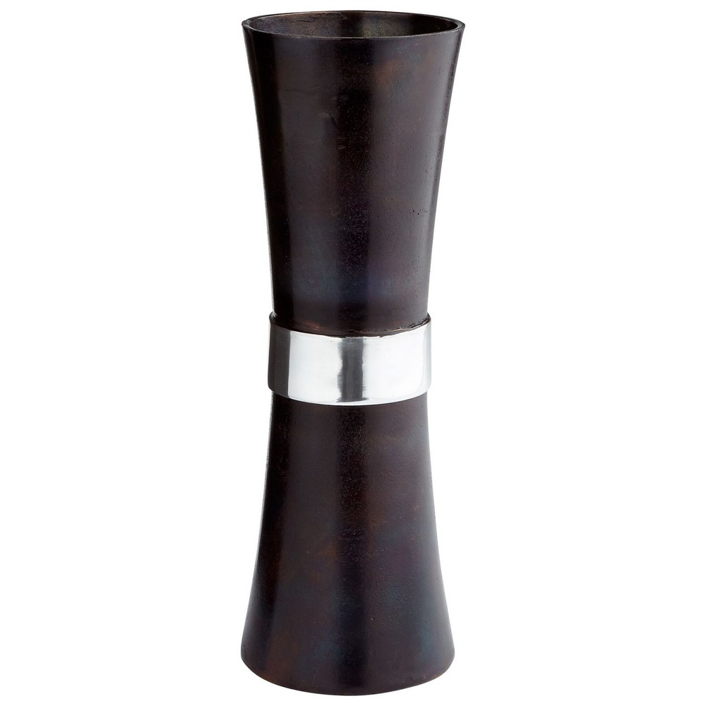 Cyan lighting-08294-small Catalina Vase - 5.75 Inches Wide by 17 Inches High   Bronze/Blue Finish