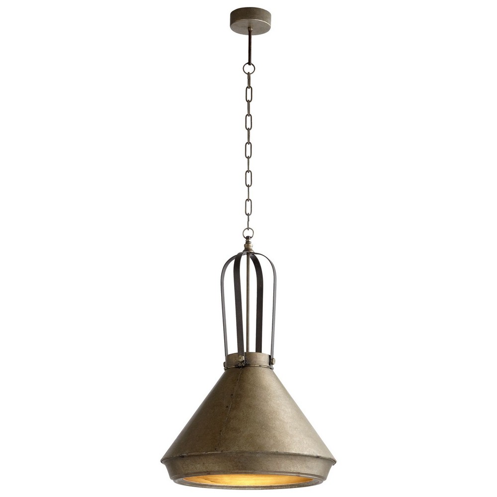 Cyan lighting-08462-Grayling - One Light Pendant - 18 Inches Wide by 38.75 Inches High   Canyon Bronze Finish