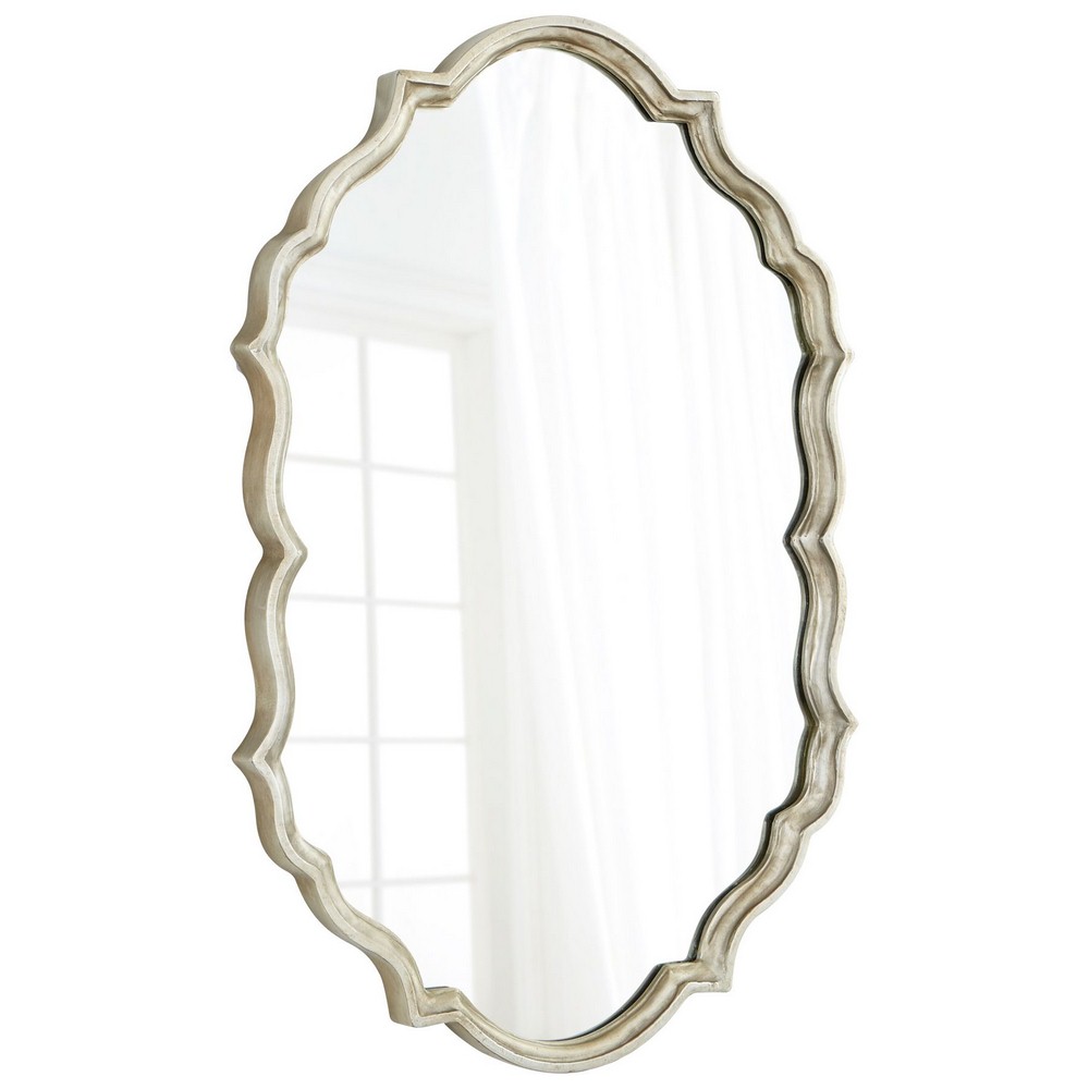 Cyan lighting-08556-Look At You - 40.5 Inch Mirror   White Patina Finish