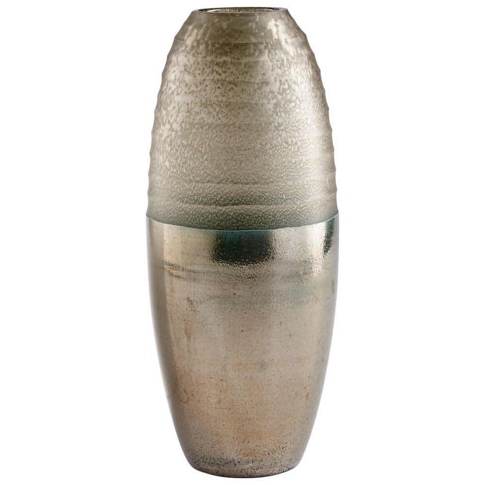 Cyan lighting-08662-Large Around the World Vase - 6.5 Inches Wide by 15.5 Inches High   Bronze Finish