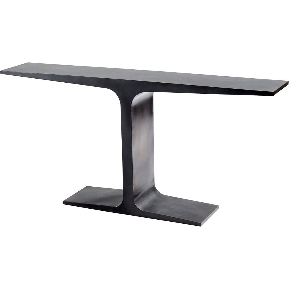 Cyan lighting-10947-Anvil - 71 Inch Console Table   Black Finish