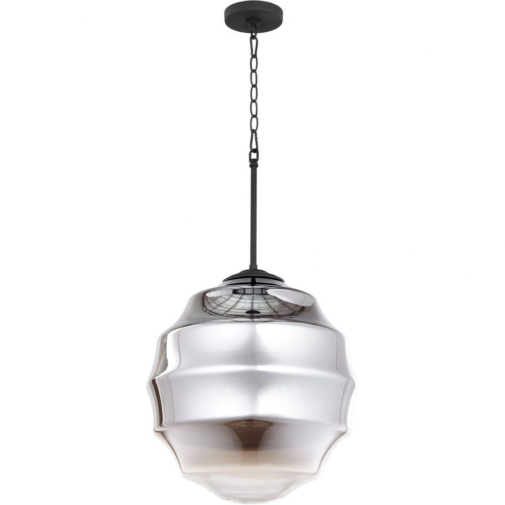 Cyan lighting-10969-Muir - 1 Light Pendant - 16 Inches Wide by 18 Inches High   Noir Finish