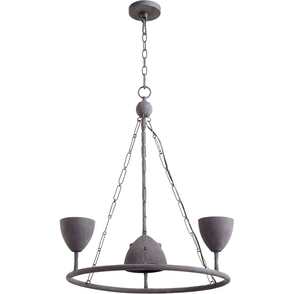 Cyan lighting-10971-Mina - 4 Light Chandelier - 26 Inches Wide by 28 Inches High   Noir Finish