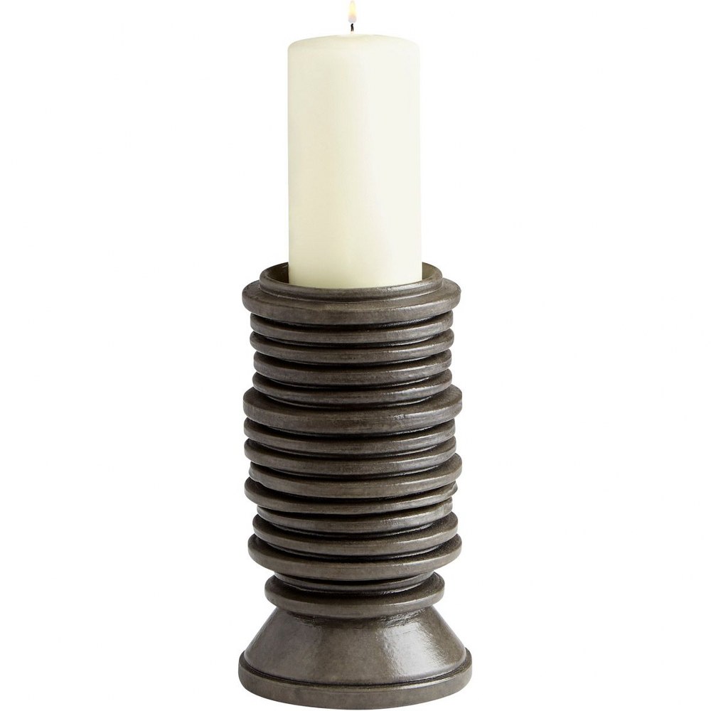 Cyan lighting-11021-Provo - small Candleholder - 5 Inches Wide by 9 Inches High   Black Finish