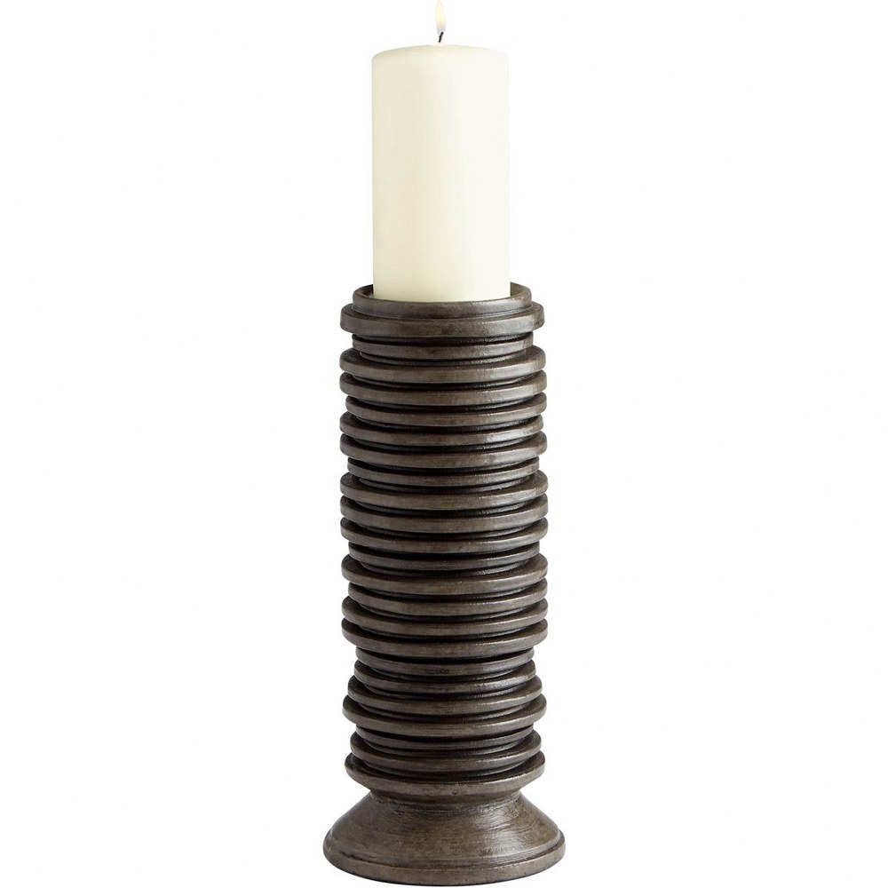 Cyan lighting-11022-Provo - Large Candleholder - 5 Inches Wide by 12 Inches High   Black Finish