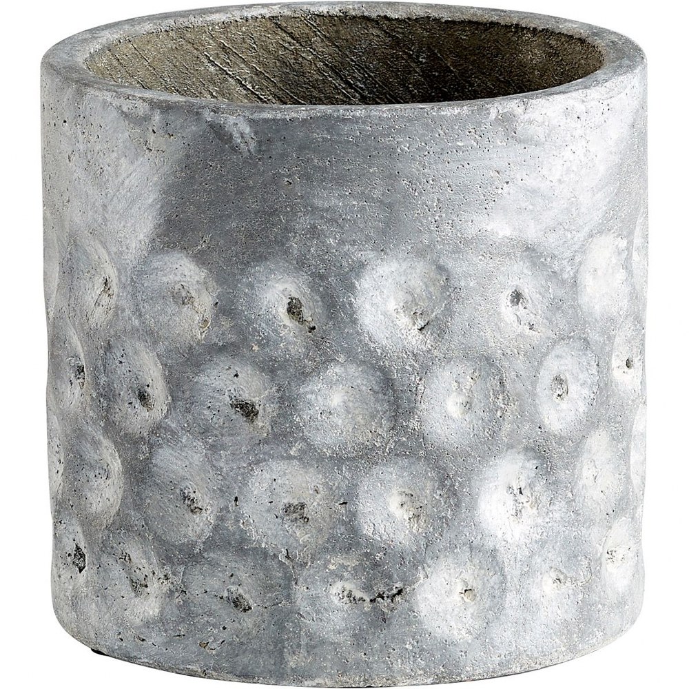 Cyan lighting-11052-Potomac - small Planter - 8 Inches Wide by 7.75 Inches High   Pewter Gray Finish