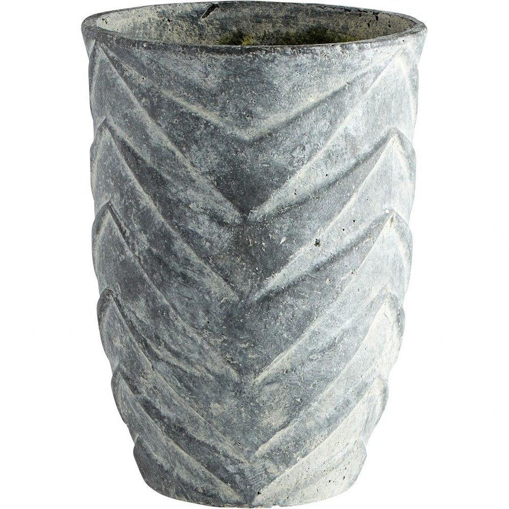 Cyan lighting-11060-Bullard - small Planter - 11 Inches Wide by 15 Inches High   Pewter Gray Finish