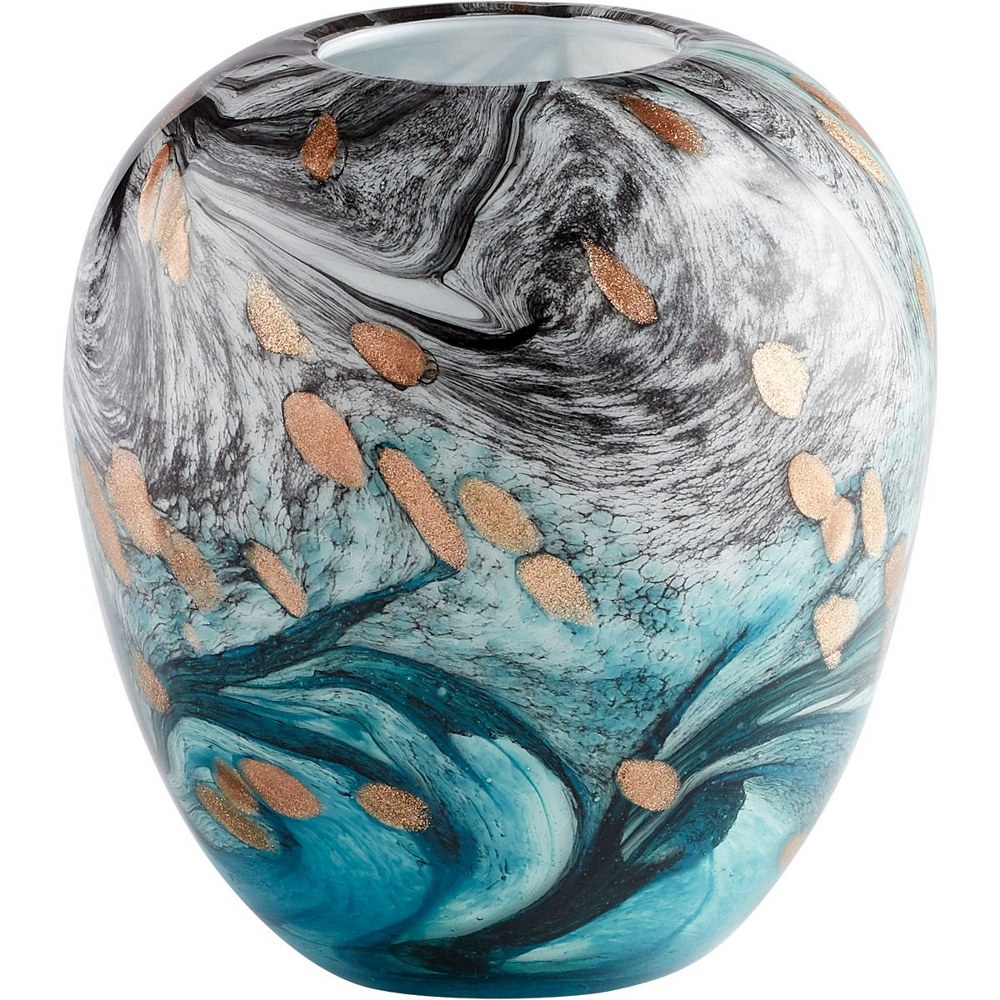 Cyan lighting-11081-Prismatic - 8 Inch small Vase   Multi Color Finish