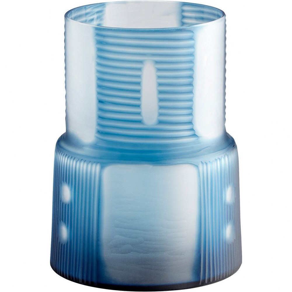 Cyan lighting-11099-Olmsted - small Vase - 7.25 Inches Wide by 9.5 Inches High   Blue Finish