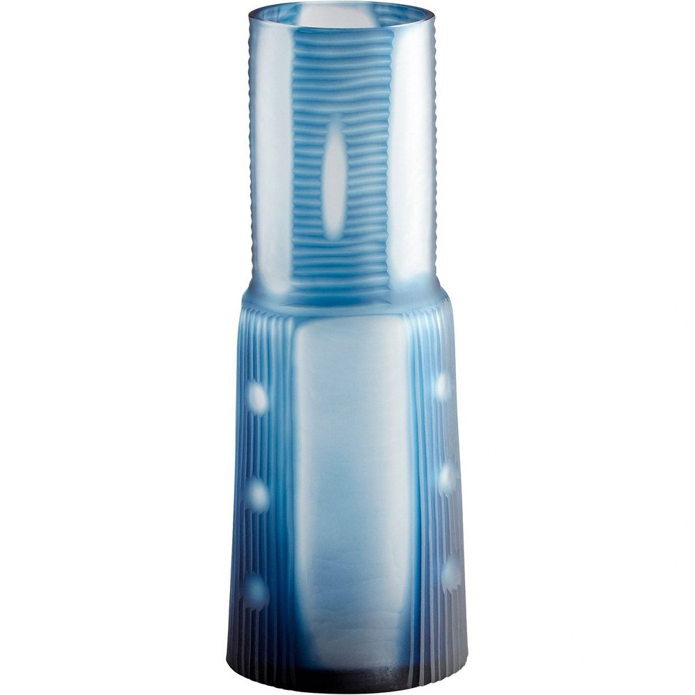 Cyan lighting-11100-Olmsted - 14.25 Inch Medium Vase   Blue Finish