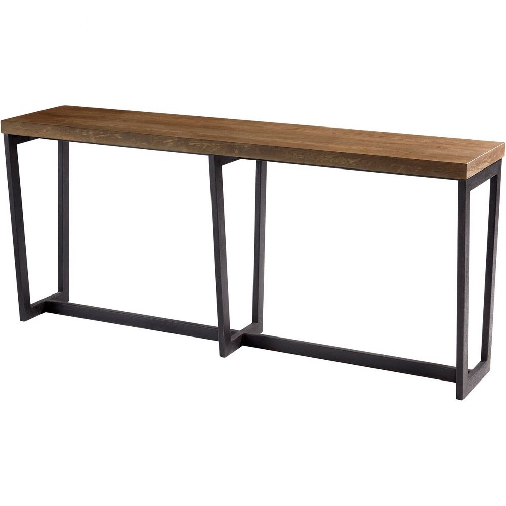 Cyan lighting-11114-Fargo - Console Table - 16 Inches Wide by 72 Inches Long   Noir Finish