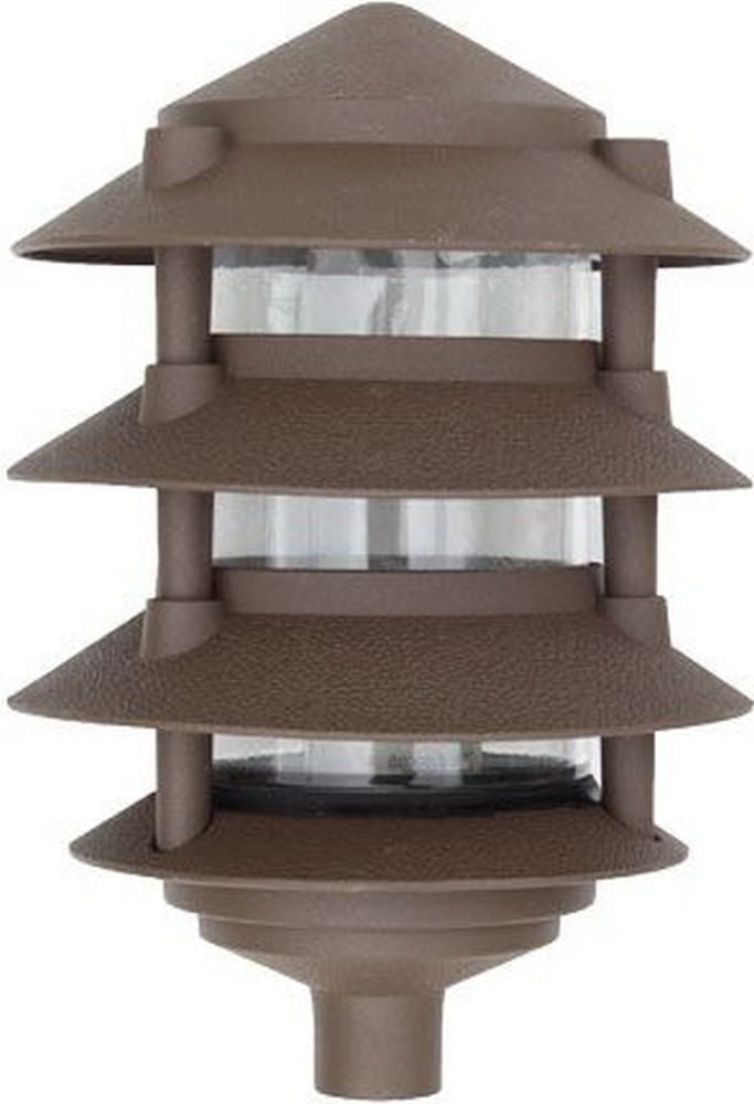 Dabmar-D5200-BZ-Four-Tier Pagoda Area Light Bronze  Black Finish - Pagoda Fixture 4 Tier 7 Watt Pl7 120 Volt