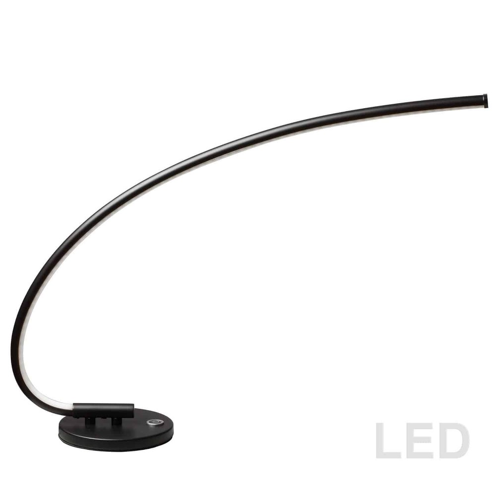 Dainolite-322-LEDT-BK-24 Inch 15W 1 LED Table Lamp   Black Finish