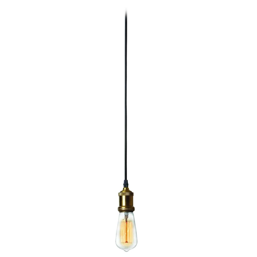 Dainolite-409-102P-VS-Vintage - One Light Pendant Antique Brass/Vintage Steel  Antique Brass/Vintage Steel Finish