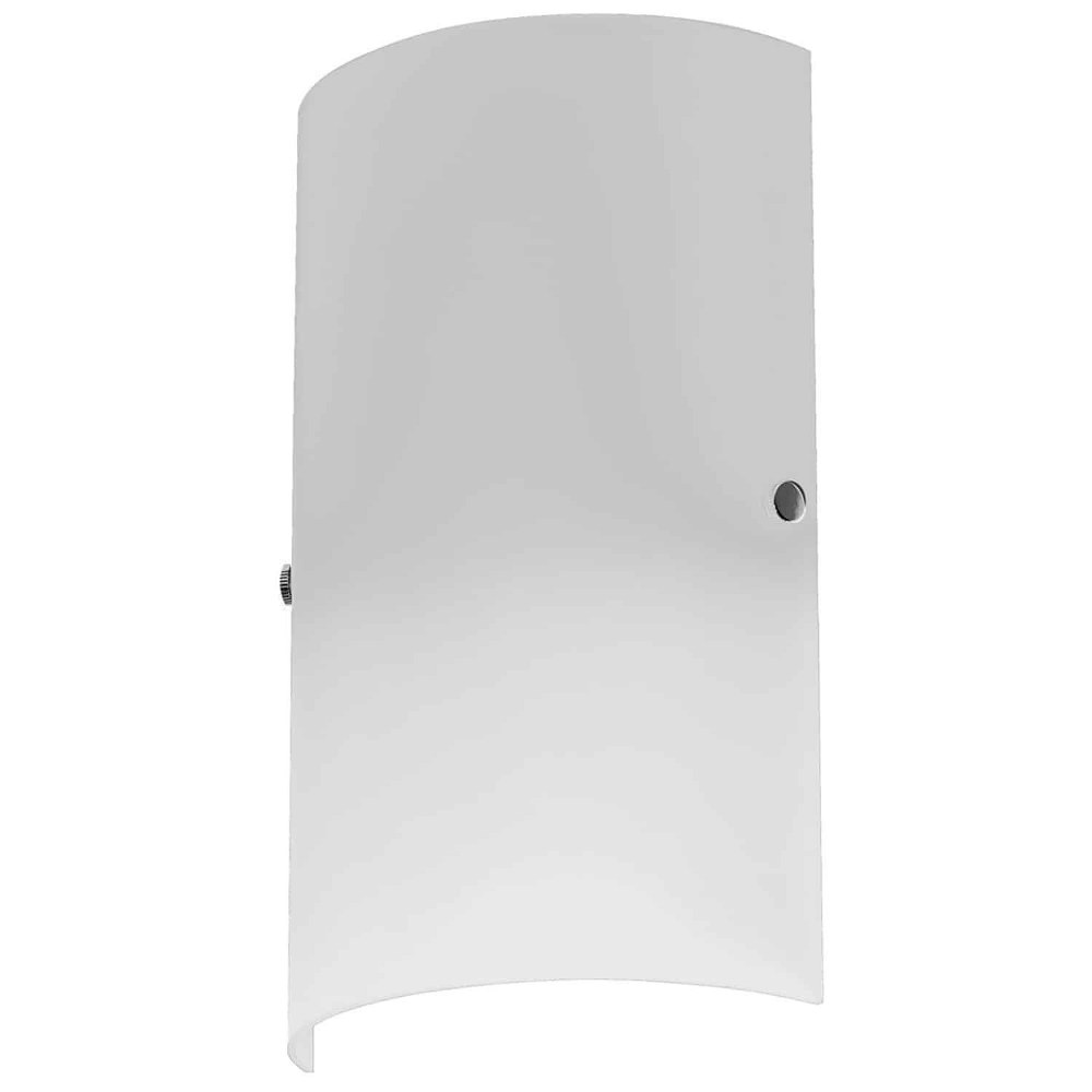 Dainolite-83204W-WH-One Light Wall Sconce   White Finish with White Glass