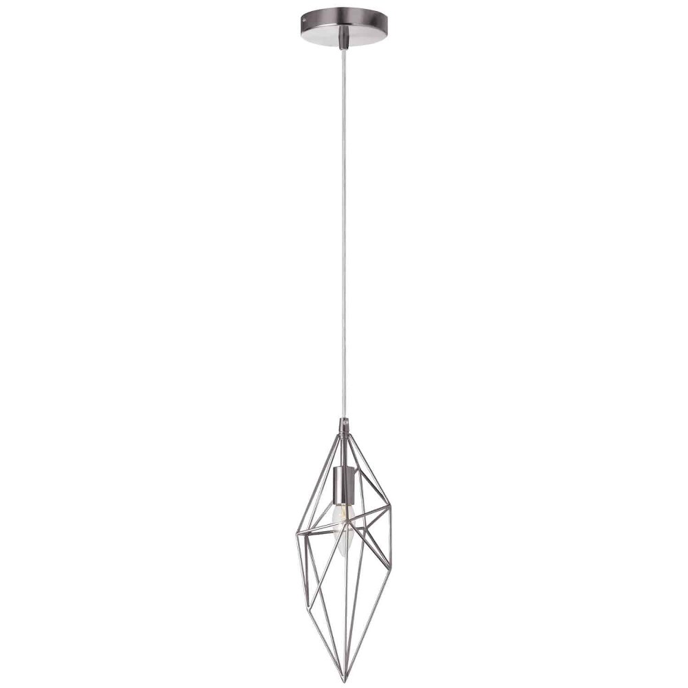 Dainolite-918-1P-PC-One Light Pendant Polished Chrome  Polished Chrome Finish