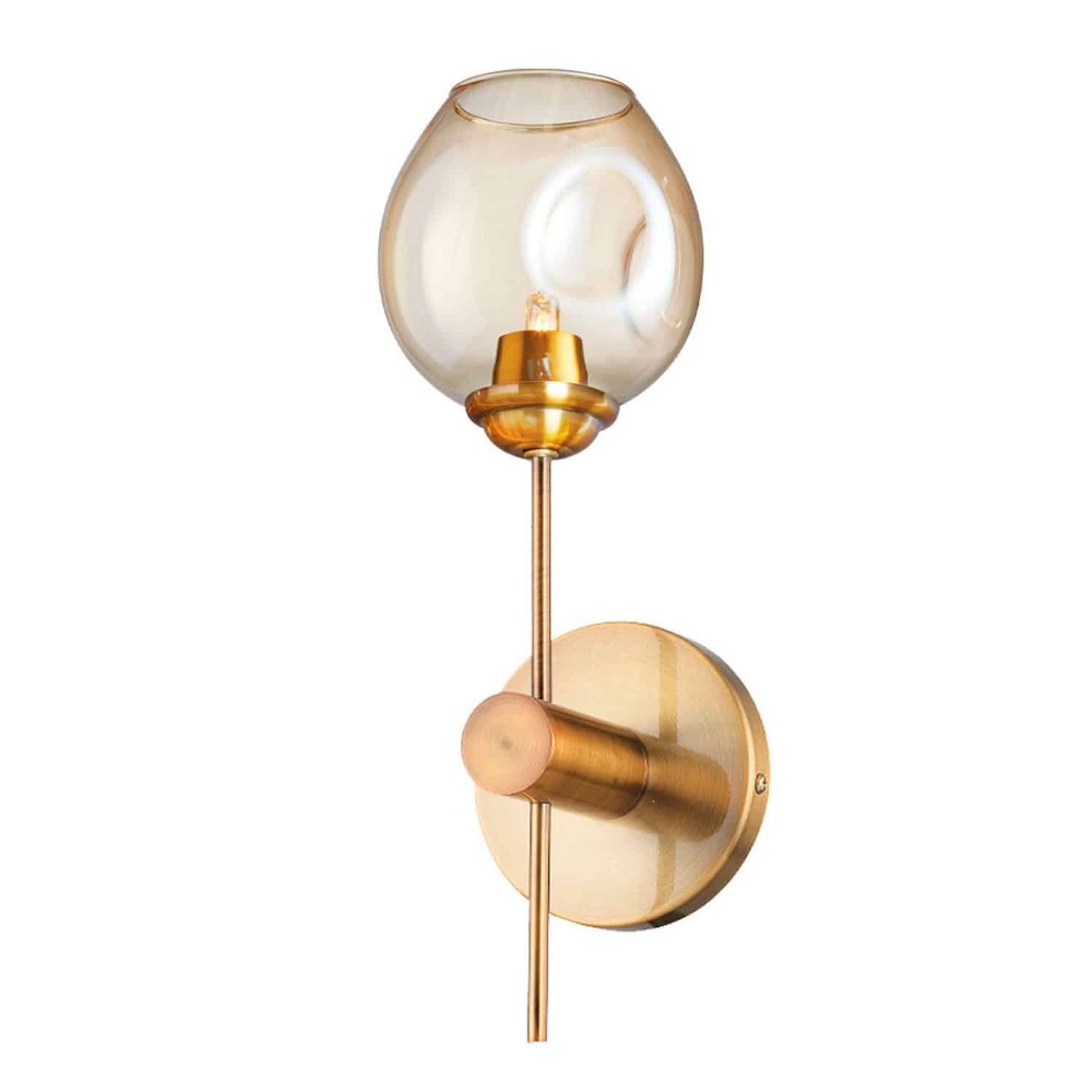Dainolite-ABI-141W-VB-Abii - One Light Wall Sconce   Vintage Bronze Finish with Champagne Glass