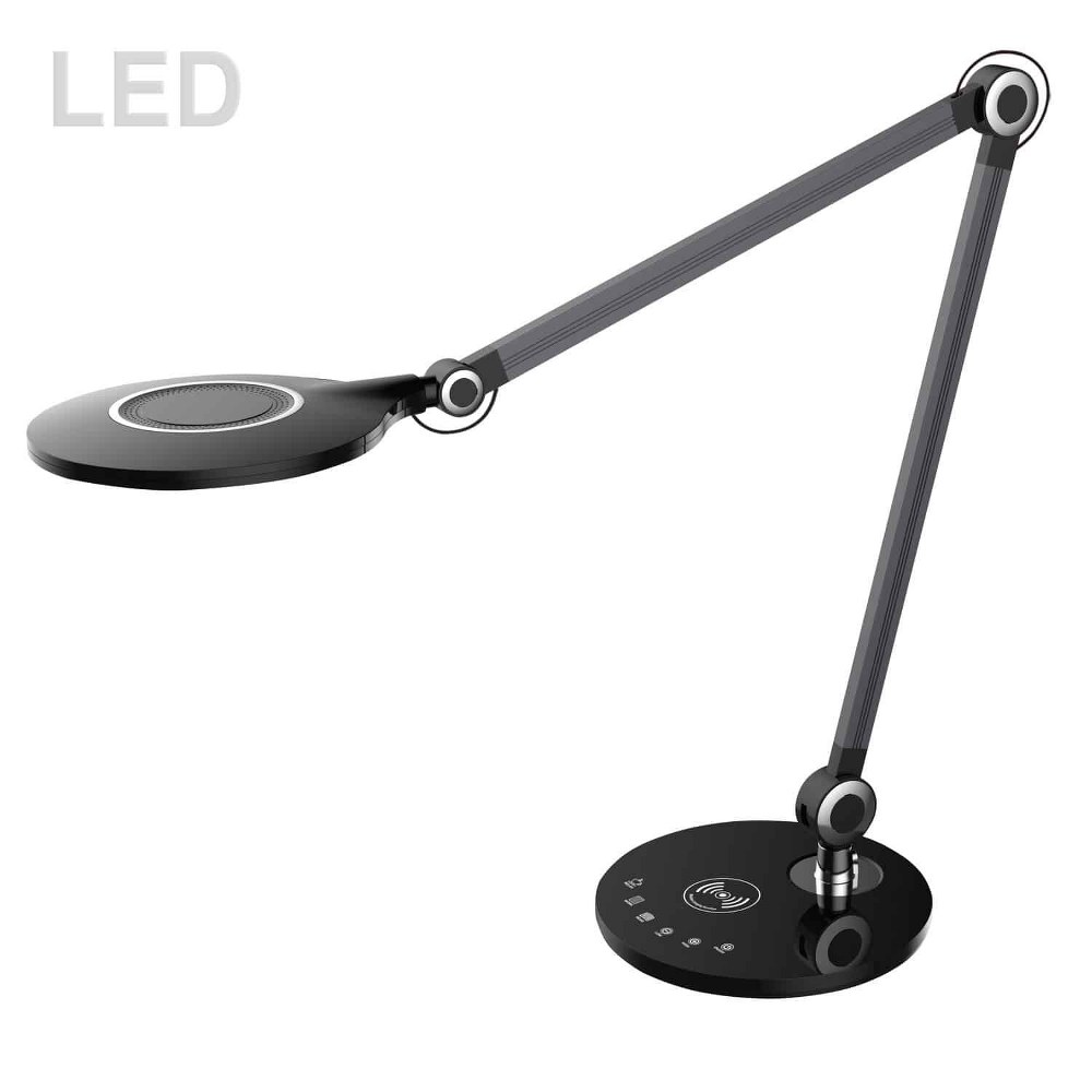 Dainolite-ALA-1910LEDT-BK-Alina - 22 Inch 10W 1 Led Desk Lamp   Black Finish