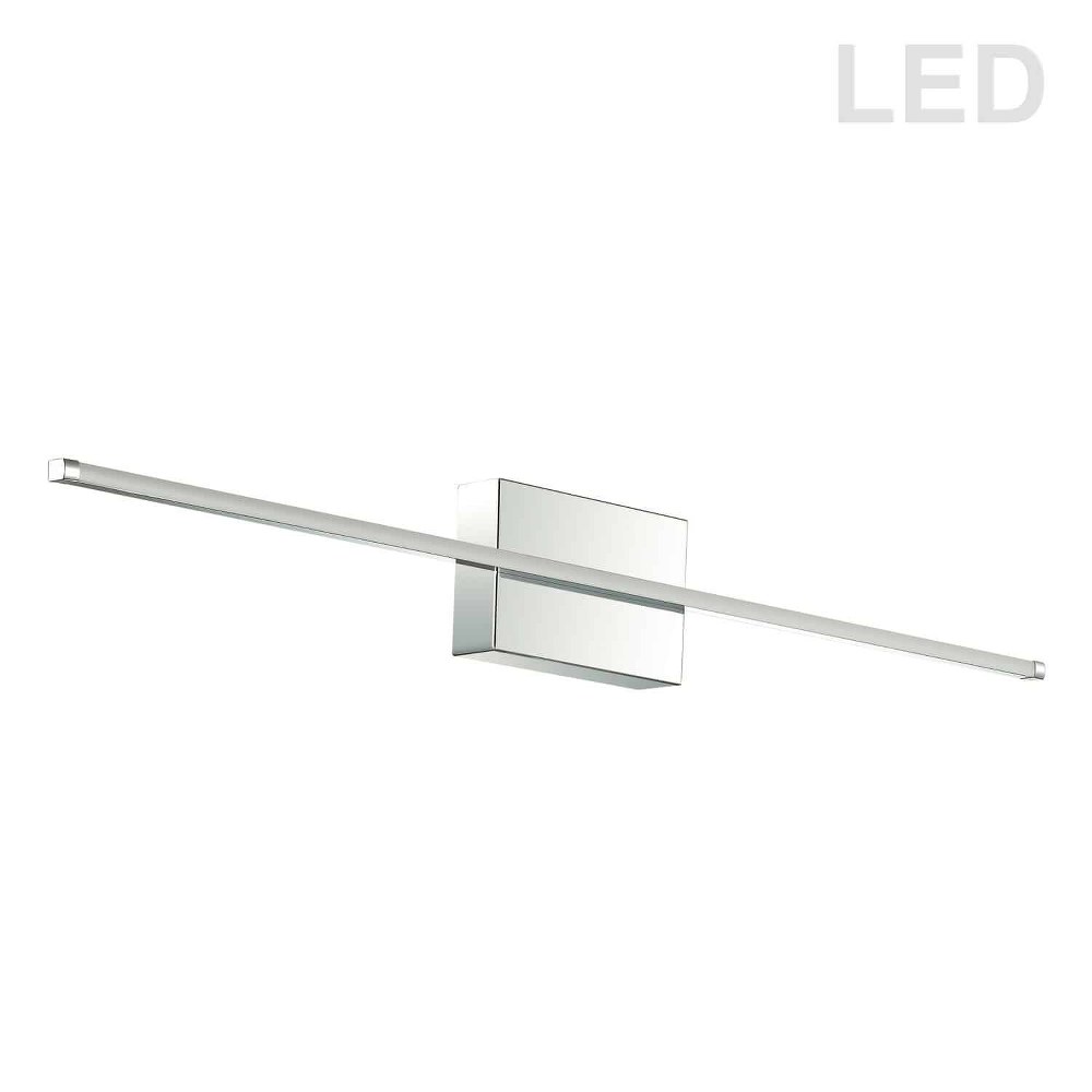 Dainolite-ARY-3730LEDW-PC-Array - 8 Inch 40W 1 LED Wall Sconce   Polished Chrome Finish with White Acrylic Glass