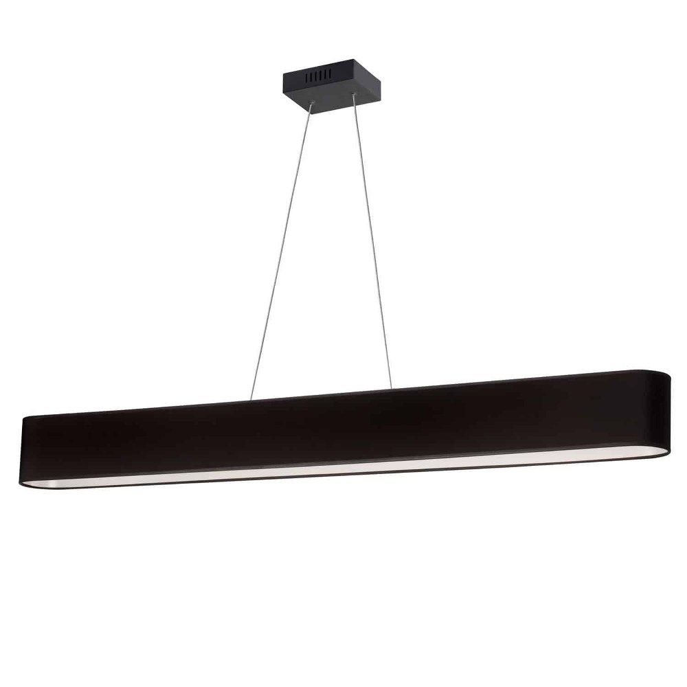 Dainolite-AUB-R5030HP-MB-797-Aubrey - 51 Inch 30W 1 LED Horizontal Pendant Matte Black Black Aged Brass Finish