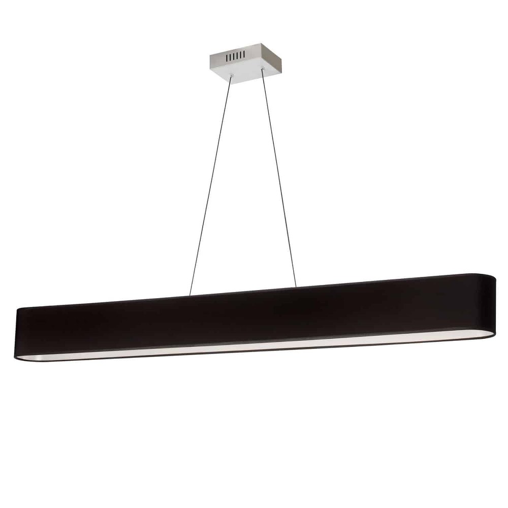 Dainolite-AUB-R5030HP-PC-797-Aubrey - 51 Inch 30W 1 LED Horizontal Pendant Polished Chrome Black Aged Brass Finish