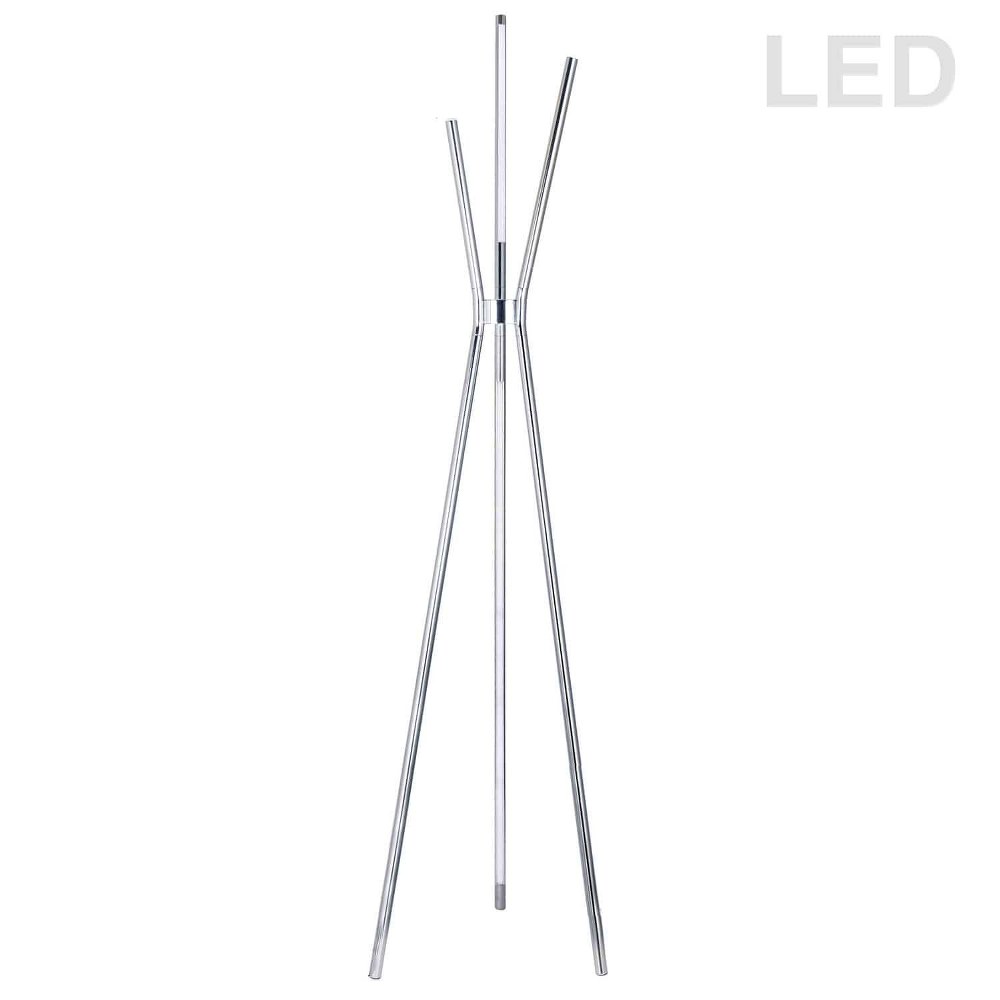 Dainolite-CER-3LEDF-PC-Cerena - 60 Inch 30W 4 LED Floor Lamp Polished Chrome  Polished Chrome Finish