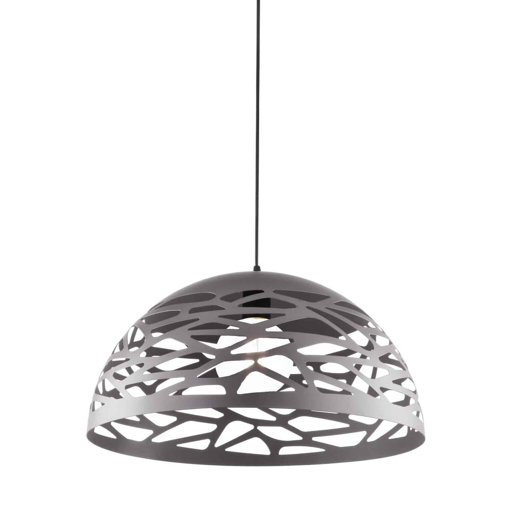 Dainolite-COR-161P-MN-Coral - 16 Inch One Light Pendant   Millstone Finish