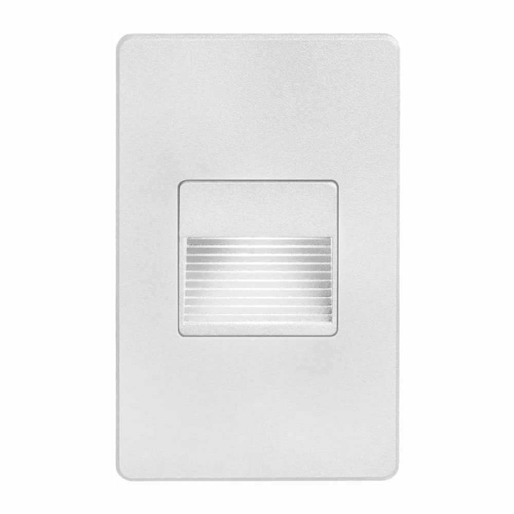 Dainolite-DLEDW-200-WH-4.9 Inch 3.3W 1 LED In/Outdoor Rectangle Wall Light   White Finish