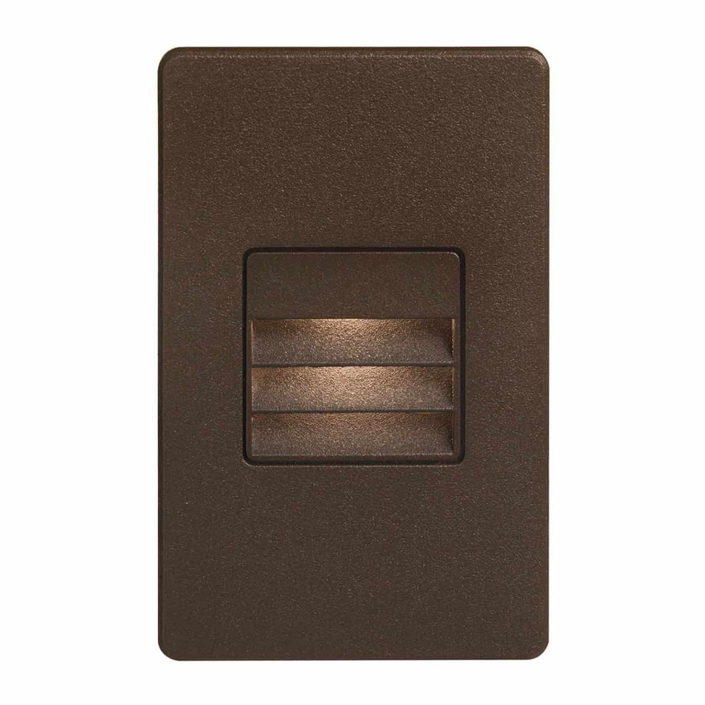 Dainolite-DLEDW-234-BZ-70 Degree 3.3W 1 LED In/Outdoor Rectangle Wall Light Bronze  White Finish