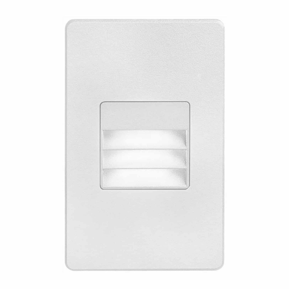 Dainolite-DLEDW-234-WH-70 Degree 3.3W 1 LED In/Outdoor Rectangle Wall Light   White Finish