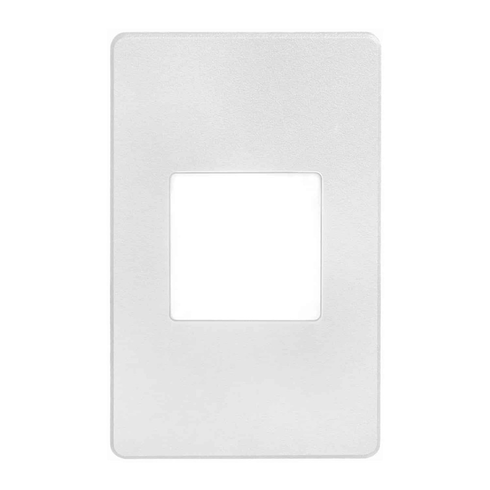 Dainolite-DLEDW-245-WH-80 Degree 3.3W 1 LED In/Outdoor Rectangle Wall Light   White Finish