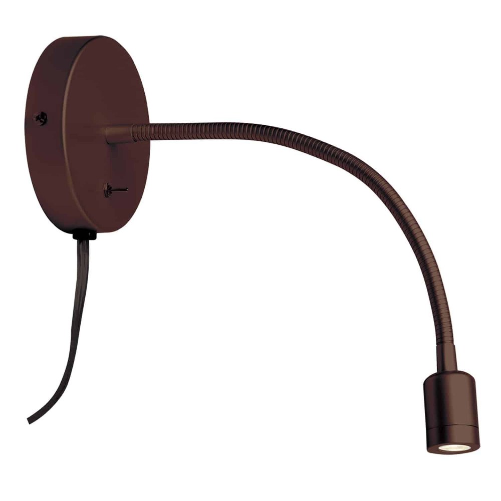 Dainolite-DLEDW-263-OBB-14.5 Inch 3W 1 LED Wall Mount Oil Brushed Bronze  Silver Finish