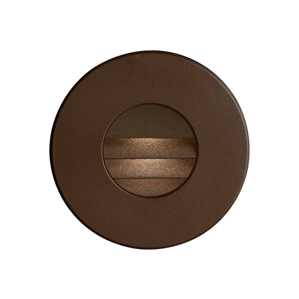 Dainolite-DLEDW-330-BZ-3.3W 80 Degree 1 LED In/Outdoor Round Wall Light Bronze  White Finish