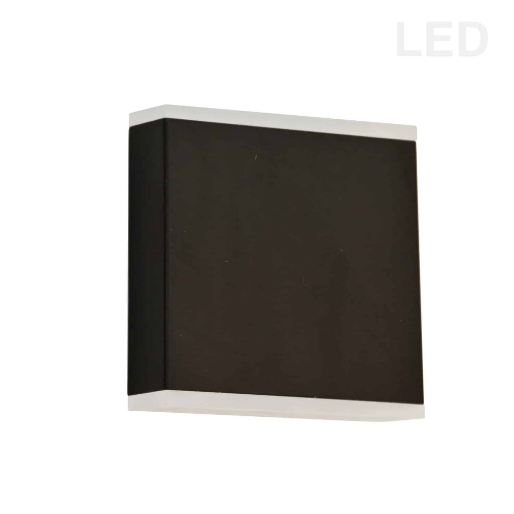 Dainolite-EMY-550-5W-MB-Emery - 4.88 Inch 15W 2 LED Wall Sconce   Matte Black Finish with Frosted Glass