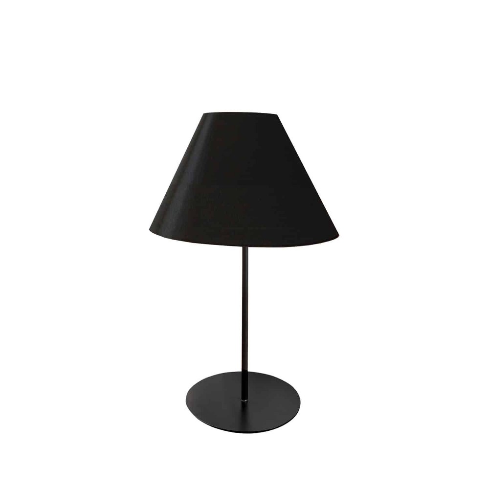 Dainolite-MM142T-BK-797-Maine - One Light Tapered Table Lamp Matte Black  Matte Black Finish with JTone Black Shade