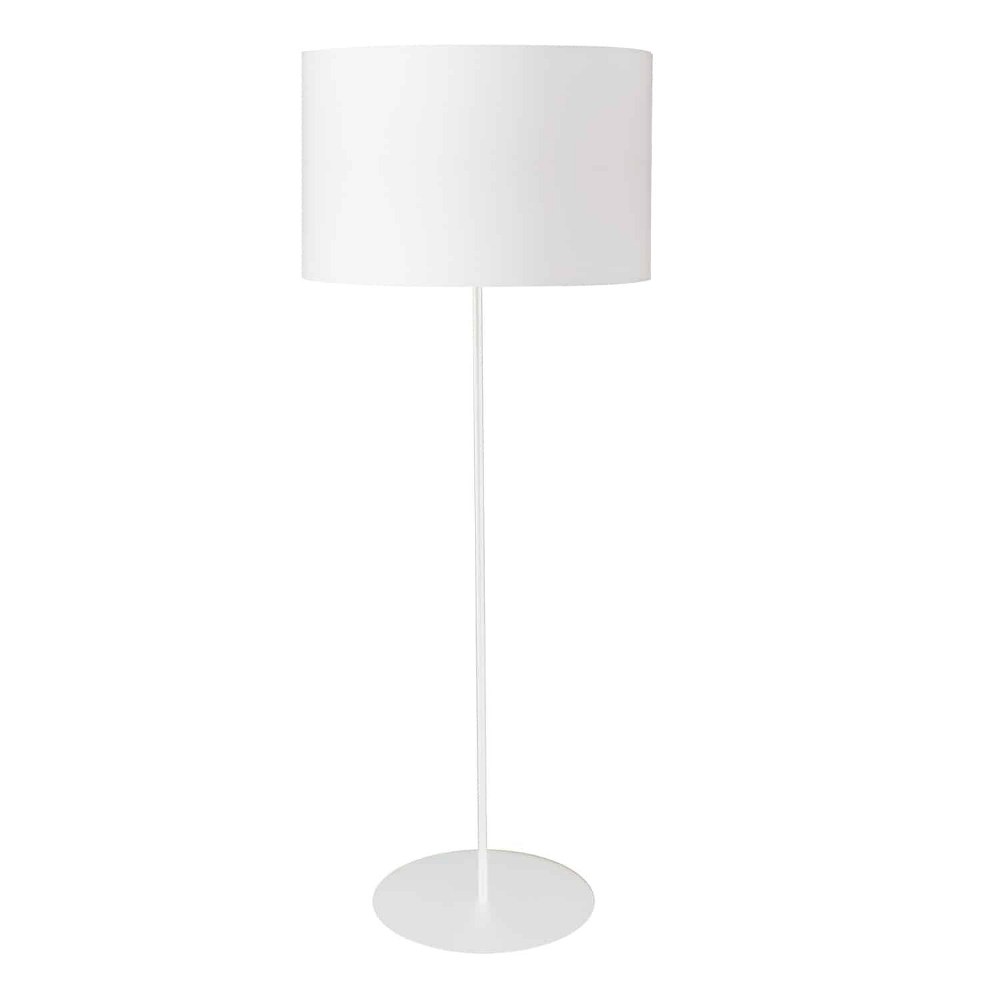 Dainolite-MM221F-WH-790-22 Inch One Light Floor Lamp Matte White White Matte White Finish with White Shade