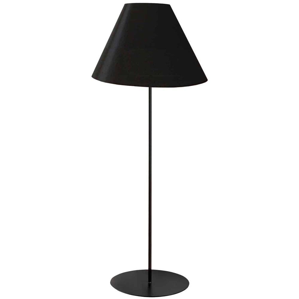 Dainolite-MM231F-BK-797-Maine - One Light Tapered Floor Lamp Matte Black  Matte Black Finish with JTone Black Shade