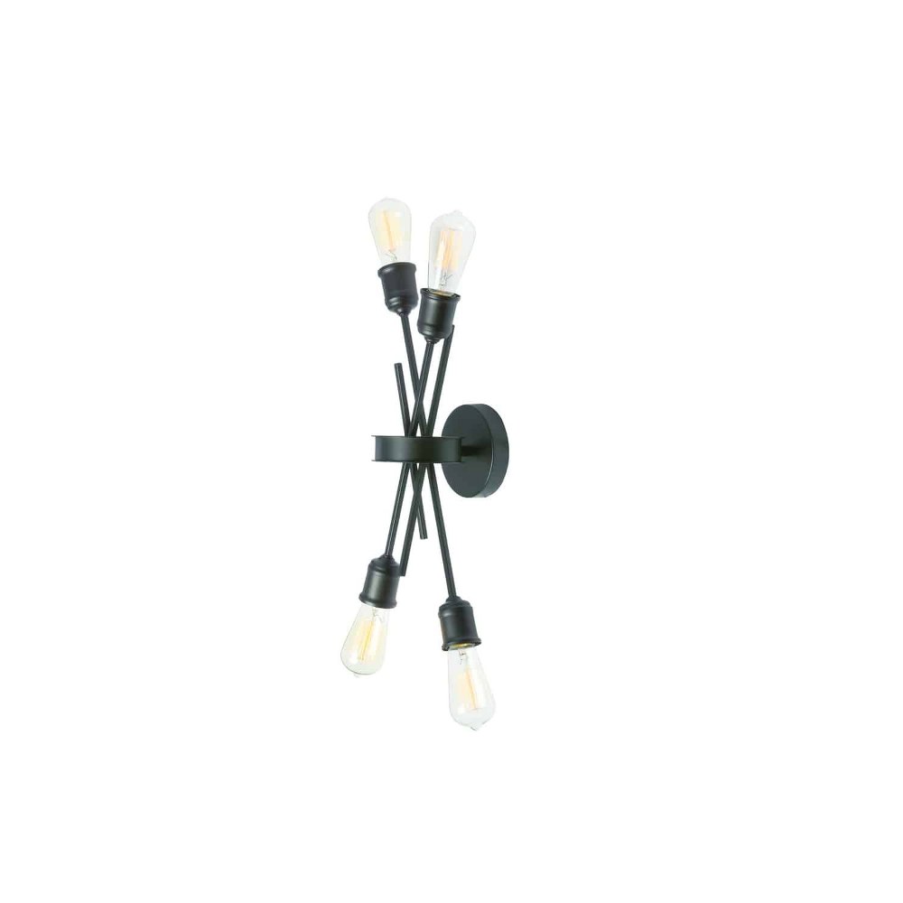 Dainolite-NEB-194W-ES-Nebraska - Four Light Wall Sconce Espresso  Espresso Finish