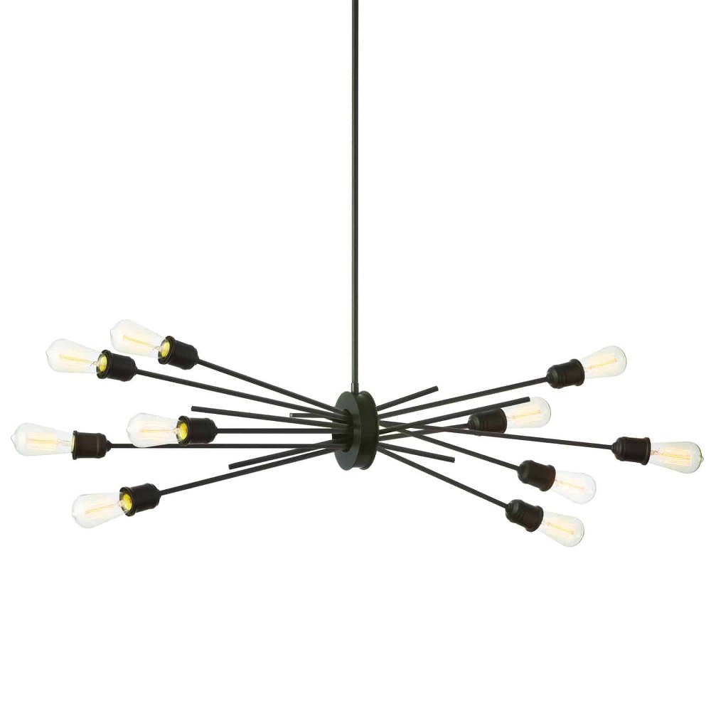 Dainolite-NEB-3910HP-ES-Nebraska - Ten Light Horizontal Pendant Espresso  Espresso Finish