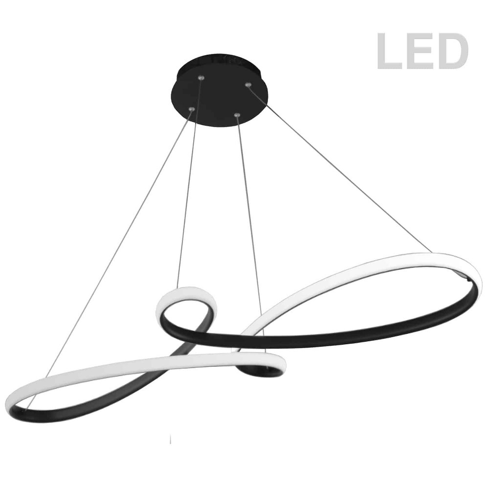 Dainolite-NOL-4350LEDHP-MB-Nola - 43.5 Inch 50W 1 Led Horizontal Pendant   Matte Black Finish