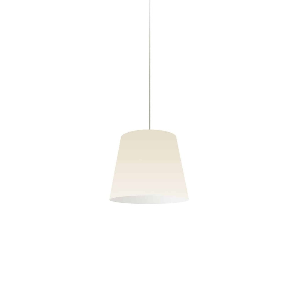 Dainolite-OD-XS-720-Oversized Drum - 1 Light Drum Pendant Oversized X-Small Drum Shade and Cord Hung Polished Chrome Cream/White Polished Chrome Finish with White/Silver Shade