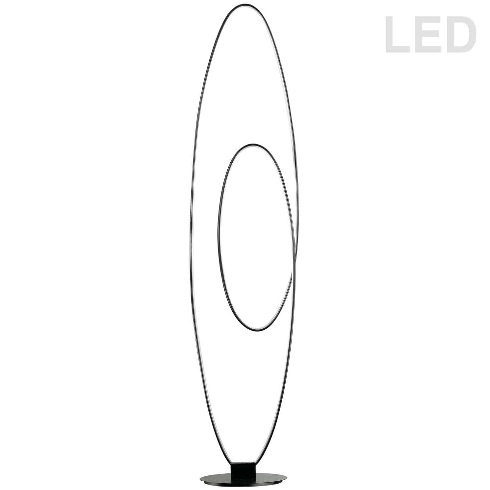 Dainolite-PHX-6060LEDF-MB-Phoenix - 60 Inch 60W 1 LED Floor Lamp   Matte Black Finish