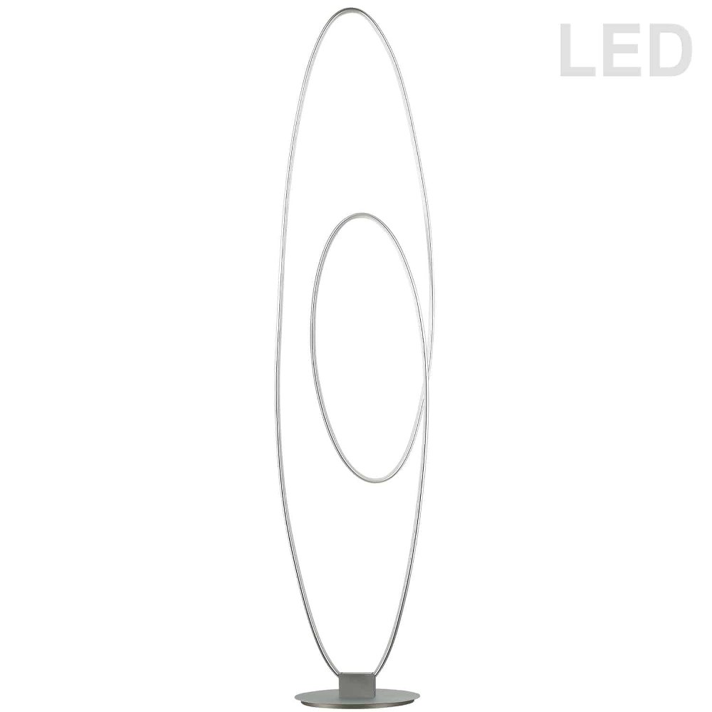 Dainolite-PHX-6060LEDF-SV-Phoenix - 60 Inch 60W 1 LED Floor Lamp   Silver Finish