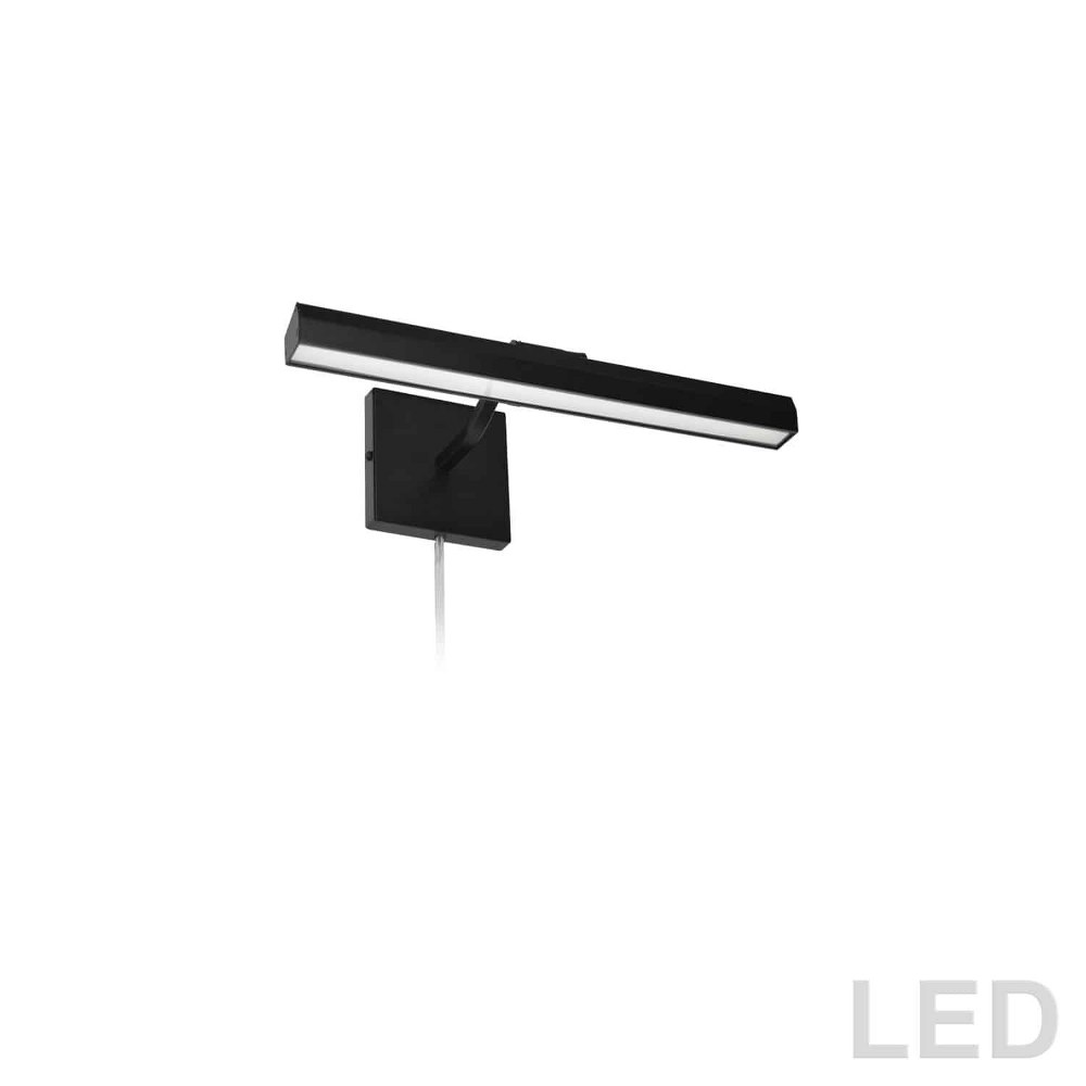 Dainolite-PIC222-16LED-MB-Leonardo - 16.25 Inch 20W 2 LED Picture Light   Matte Black Finish with Frosted Glass