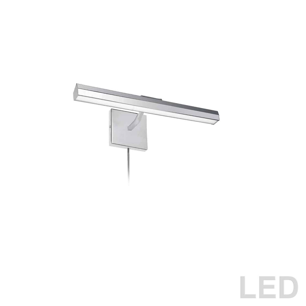 Dainolite-PIC222-16LED-PC-Leonardo - 16.25 Inch 20W 2 LED Picture Light   Polished Chrome Finish with Frosted Glass