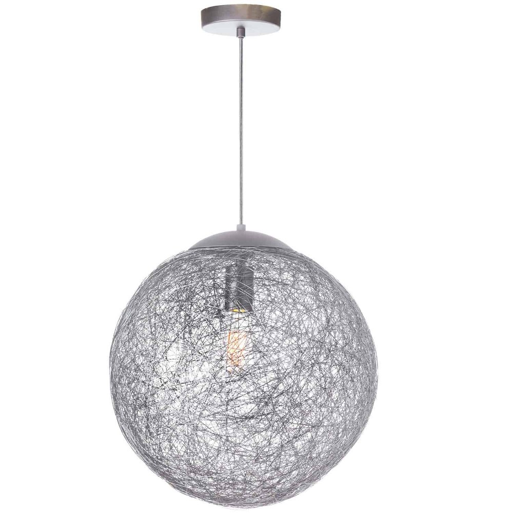 Dainolite-PTN-151P-AL-Payton - One Light Pendant Aluminum  Aluminum Finish