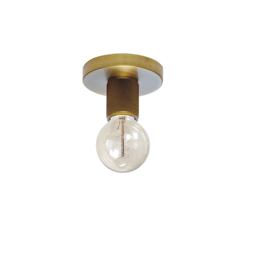 Dainolite-RSW-41FH-AGB-Roswell - 1 Light Flush Mount with 4.75 Inch Canopy   Aged Brass Finish